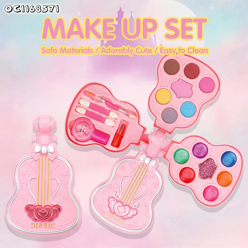 Wholesale Kids Pretend Play Make up Girl Portable Cosmetics Nail Art Kit Makeup Pretend Play Kids Toys