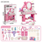 Wholesale Fashion Girls Beauty Products Make up Mirror Dressing Table Pretend Toy with Light and Music