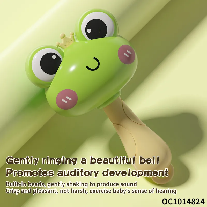 Cartoon Frog New Born Baby Bed Bell Music Toy Animals Rattle Snake for Baby Toys 0-12 Months with Sound