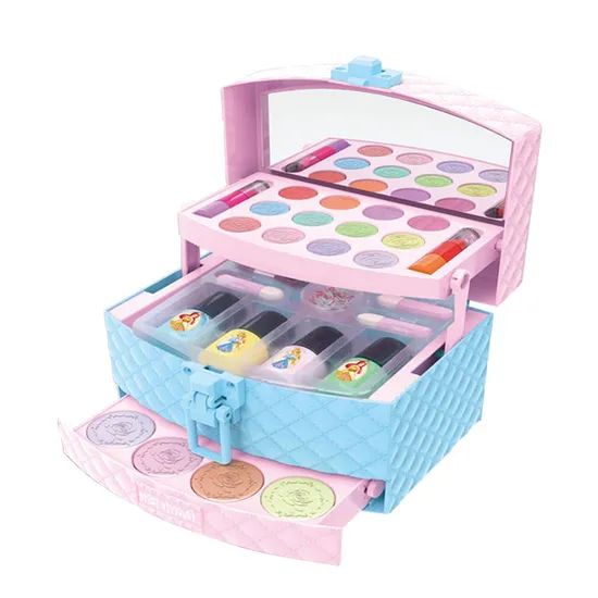 Wholesale Fashionable Portable Kids Children Custom Cosmetic Box Makeup Sets for Girls