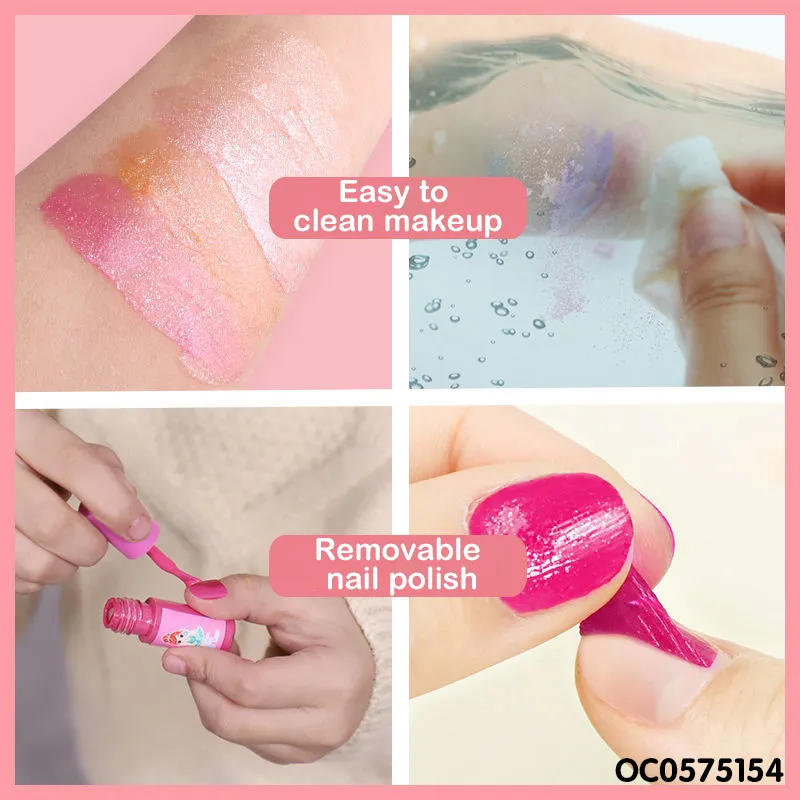 Wholesale Fashionable Portable Kids Children Custom Cosmetic Box Makeup Sets for Girls