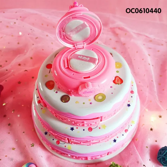 Wholesale Gift Play and Beauty Cosmetic Fashion Dresses Make up Makeup Sets Box Toy for Kids Girls