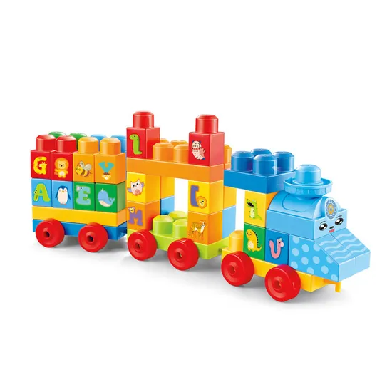 Wholesale Montessori Educational Plastic Building Blocks Popular DIY Toys for Kids