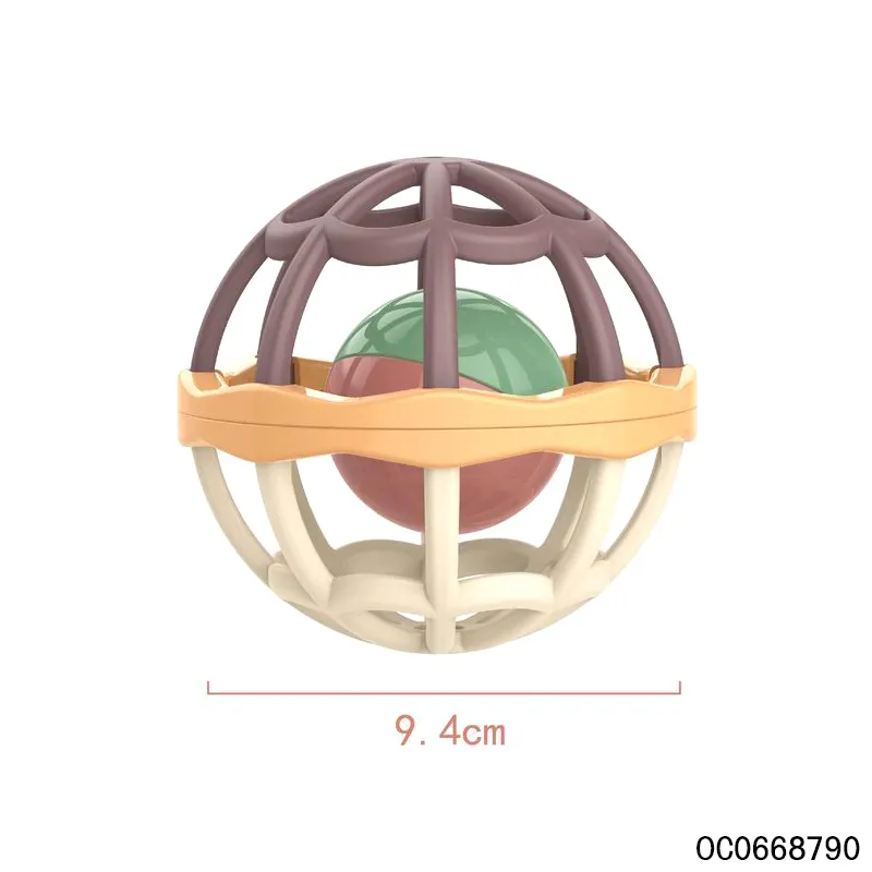 Wholesale Educational New Sensory Rattle Toy Soft Teether Set Activity Ball Plastic Baby Toy