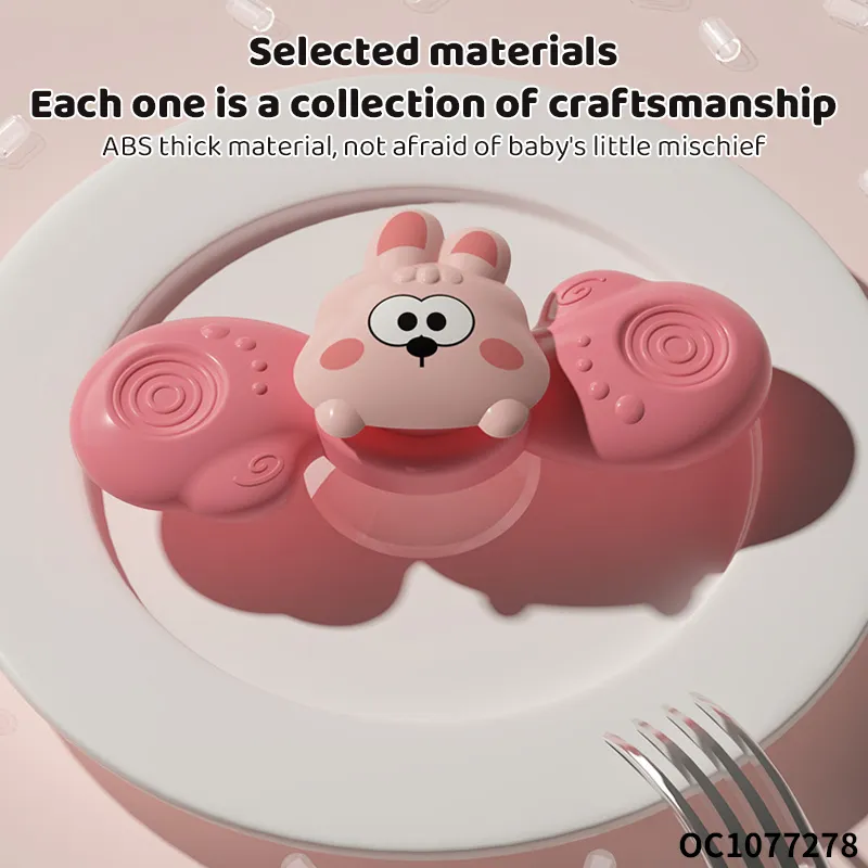 Baby Montessoris Silicone Spinning Bath Toys Bathing Sucker Sensory Toy Rotating Rattles Early Educational Fidget Toy