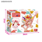 Interactive Plastic Toy Supermarket Trolley Kids Pretend and Play Preschool Toy Shopping Cart Toy with Simulation Plastic Fruit