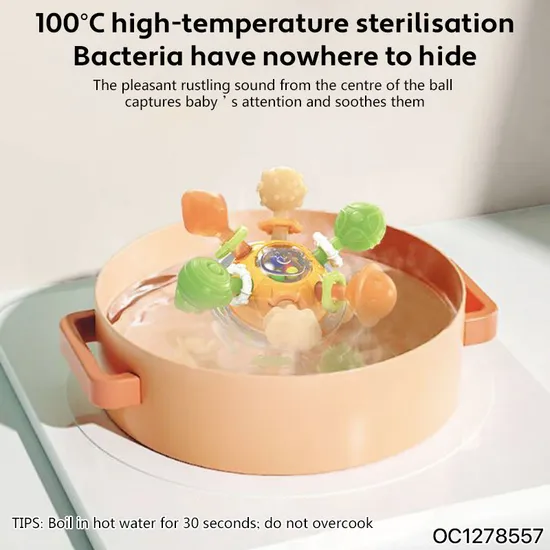 Wholesale Montessori Silicone Baby Teether Rattle Montessori Sensory Toys