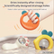 Wholesale Food Grade Silicone Rattle Toy Cartoon Animal New Born Baby Teether