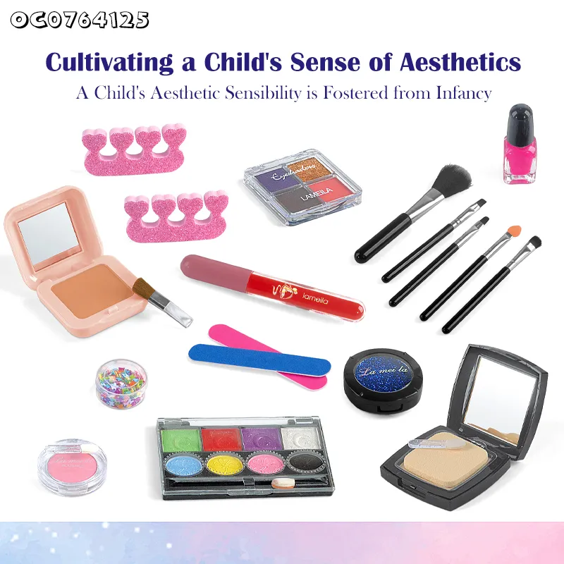 Wholesale Portable Kids Pretend Play Beauty Dress up Cosmetics Box Girls Makeup Kit Kids Toys