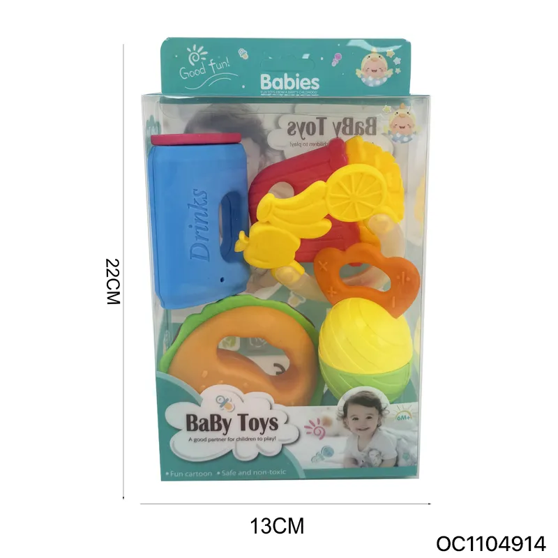 Wholesale Montessori Educational Cognitive Products Silicone Silicone Baby Teether Toys