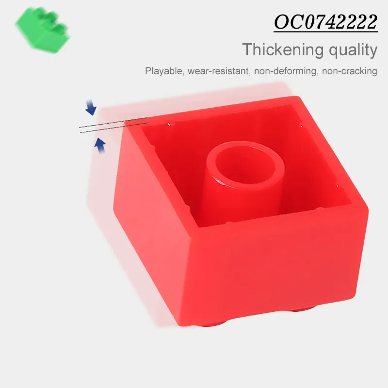 Wholesale Educational Montessori Colorful 3D DIY Mini Puzzle Building Block Bricks Set Toy for Kids