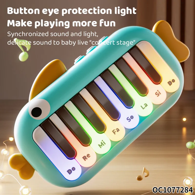 Wholesale Cartoon Children Interactive Electronic Organ Plastic Musical Instruments Piano Toy