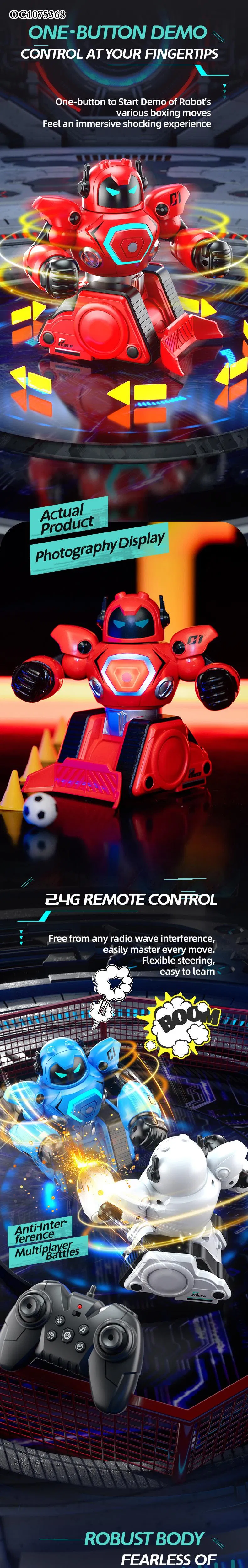 Wholesale Educational Remote Control RC Electronics Smart Football Interactive Kids Robot Toy