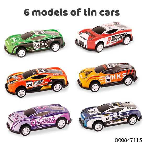Wholesale Diecast Mini Metal Kids Air Plane Model 6PCS Alloy Car Toy