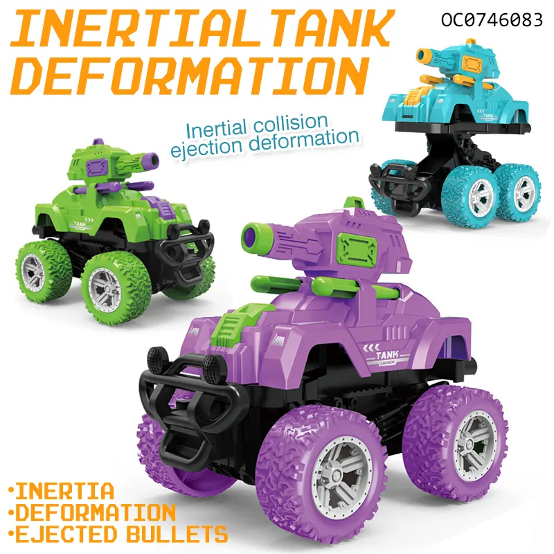 Wholesale Educational Plastic Small Friction Super Tank Car Truck Toys