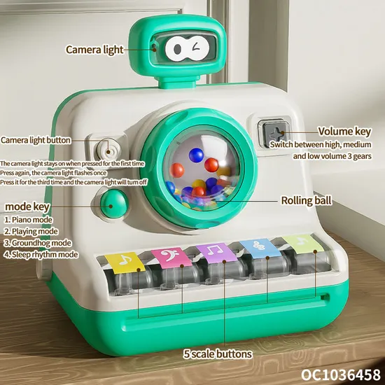 Wholesale Sensory Toy Musical Instruments Kids Toys Educational Learning Baby Piano with Light