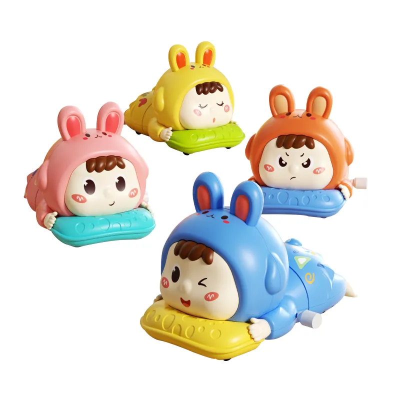 Wholesale Popular Animal Plastic Wind up Car Born Baby Gift Montessori Sensory Doll Toys
