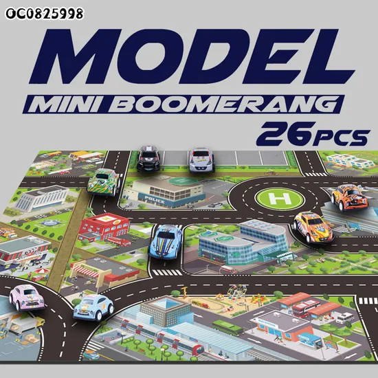 Wholesale 26PCS Diecast Cars Small Mini City Mats Children's Toy Car for Kids