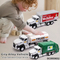 Wholesale Diecast 12PCS Metal Model Electric Truck Model 1: 50 Toys with Light Sound