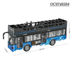 Wholesale Kids Plastic Children Friction Mini Bus Toy Scale Model with Light Sound