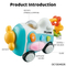 Wholesale Educational Custom Baby Sensory Toy Training Trending Musical Free Wheel Plastic Car Plane Toy for Baby