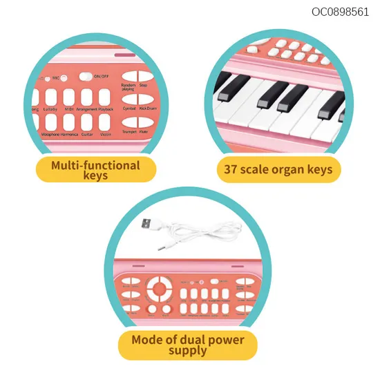 Wholesale Montessori Sensory Battery Operated Keyboard Children's Electronic Piano for Kids
