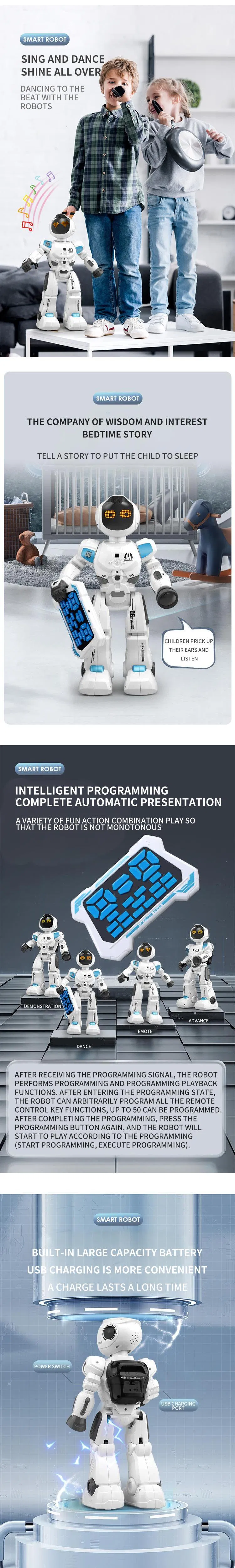 Wholesale Educational Smart Learning Interactive Education Intelligent Remote Control Robotics Toys for Kids