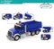 Wholesale Miniature Friction Construction Car Toys Set Model Truck with Light Sound