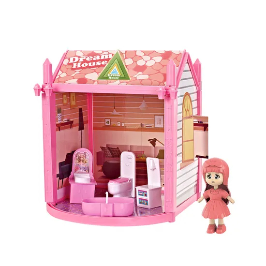Wholesale Self DIY Portable Toys Miniature Doll House Miniature Doll House for Children