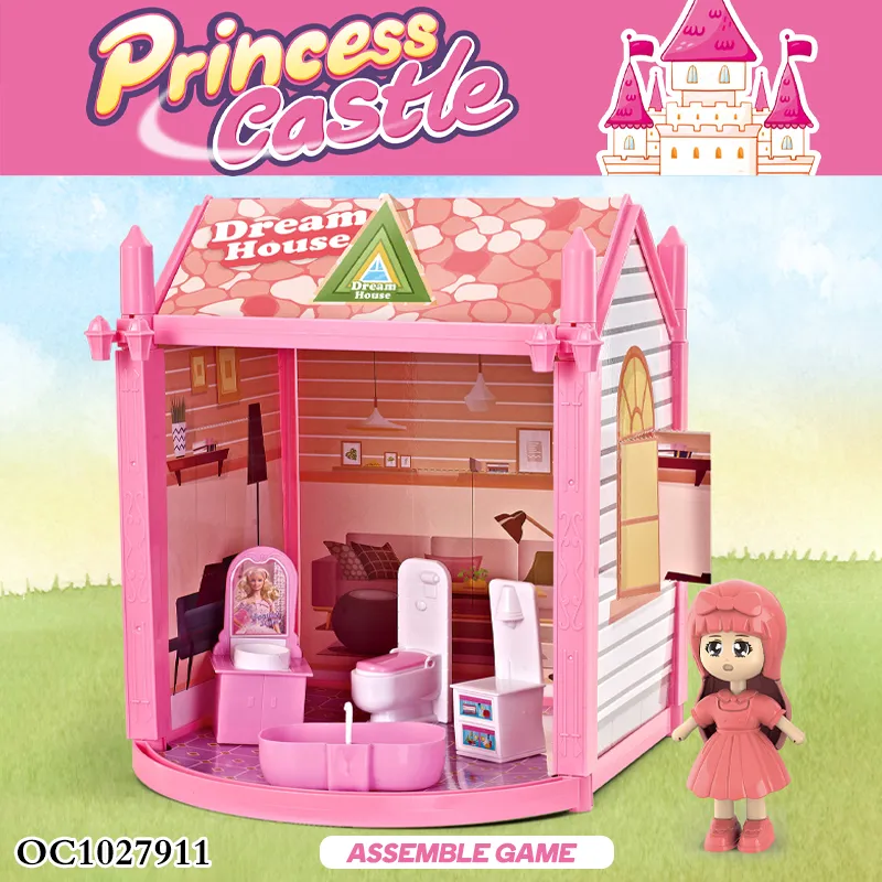 Wholesale Self DIY Portable Toys Miniature Doll House Miniature Doll House for Children