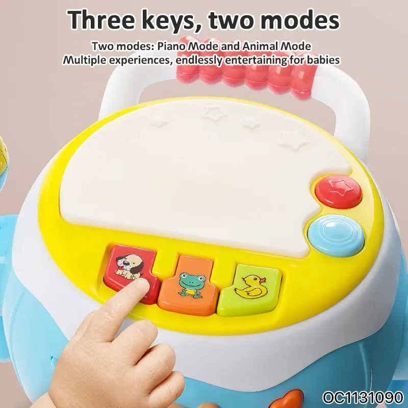 Wholesale Plastic Keyboard Electronic Musical Baby Kids Children Instrument Drum Montessori Educational Toy with Lights