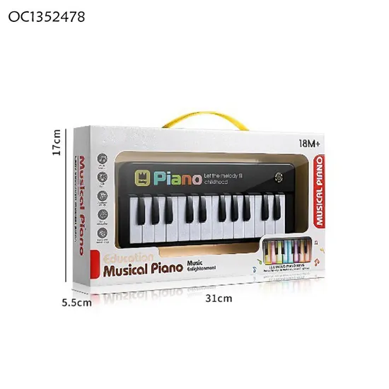 Wholesale Electronic Montessori Educational Musical Sensory Baby Baby Gift Piano Toy Keyboard with LED Light up