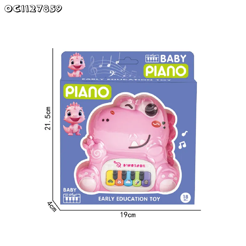 Wholesale Musical Instrument Battery Operated Baby Electric Piano Rainbow Keyboard Toys with Music for Children Baby