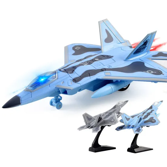 Wholesale Mini Metal Plane Metal Diecast Toys Model with Light Music