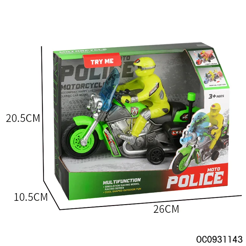 Wholesale Children Light up and Sound Friction Mini Motorcycle Toys Vehicle Model Kids