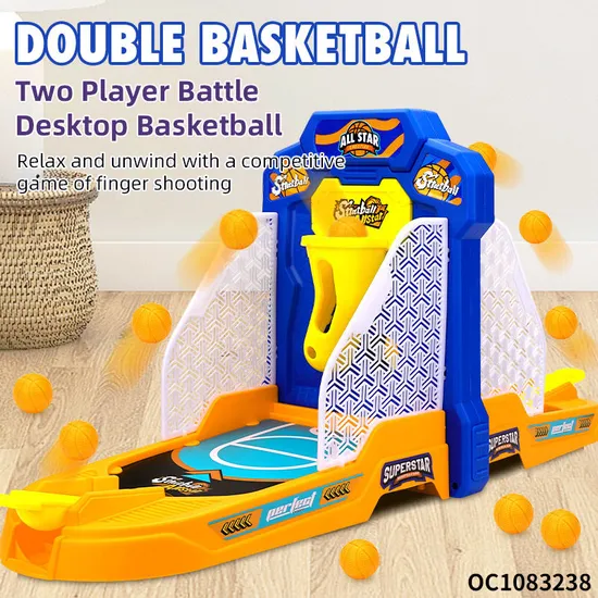 Wholesale Family Interactive Board 2 Players Fighting Fun Toy Games Basketball Ball Hoop Game for Kids