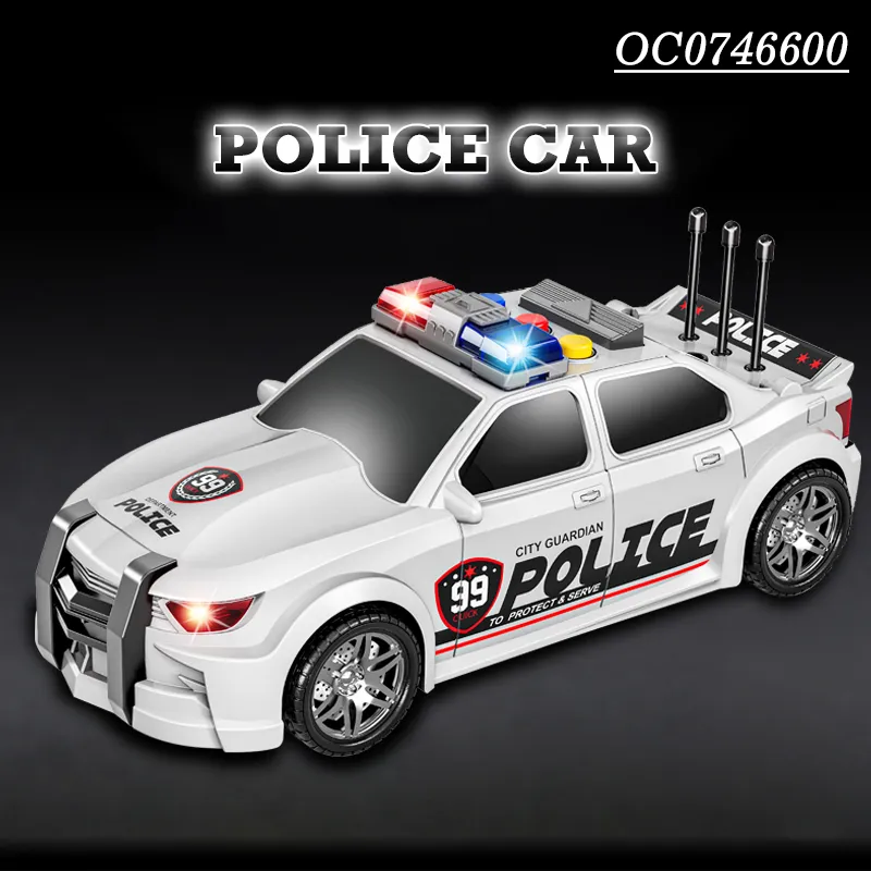 Wholesale Plastic Children Mini Friction Car Toys Model for Kids with Light Sound
