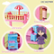 Wholesale DIY Plastic Miniature Doll House Kitchen Miniatures Dream Dollhouse for Girls Pretend