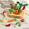 Wholesale Stuffed Baby Early Educational Soft Baby Soft Plush Vegetable and Fruit Sensory Toys
