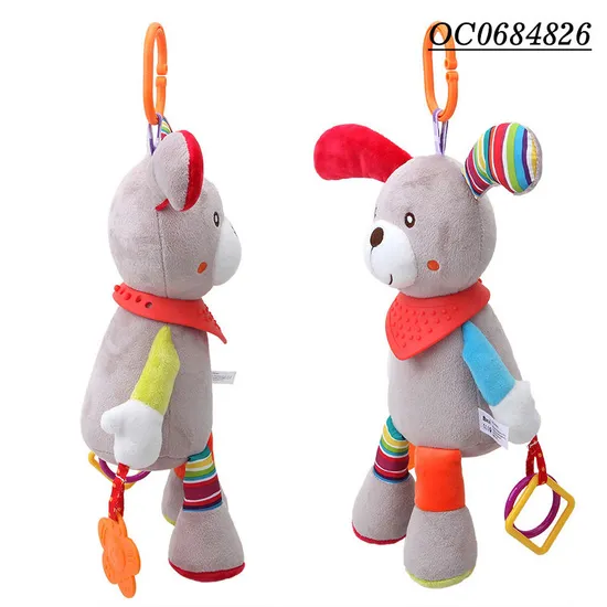 Wholesale Stuffed Bed Bell Hanging Plush Doll Sensory Toys Doll for Babies