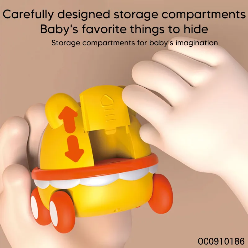 Wholesale Friction Funny Cartoon Construction Mini Car Small Plastic Toy Set for Child
