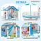 Wholesale Gift DIY Baby Doll Miniature Furniture and Doll House Bedroom Plastic Children House Play Set
