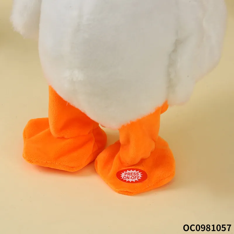 Wholesale Children Interactive Plastic Battery Operated Goose Stuffed Animal Plush Toy
