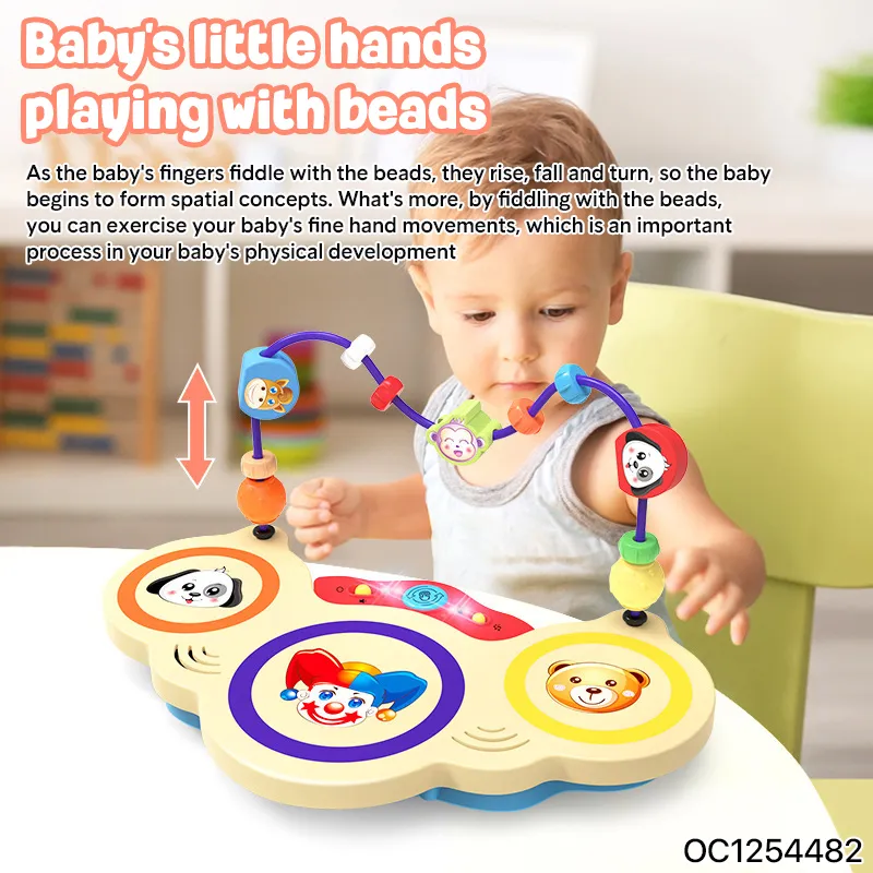 Wholesale Children Education Electric Musical Light Musical Instrument Hand Clapping Drum