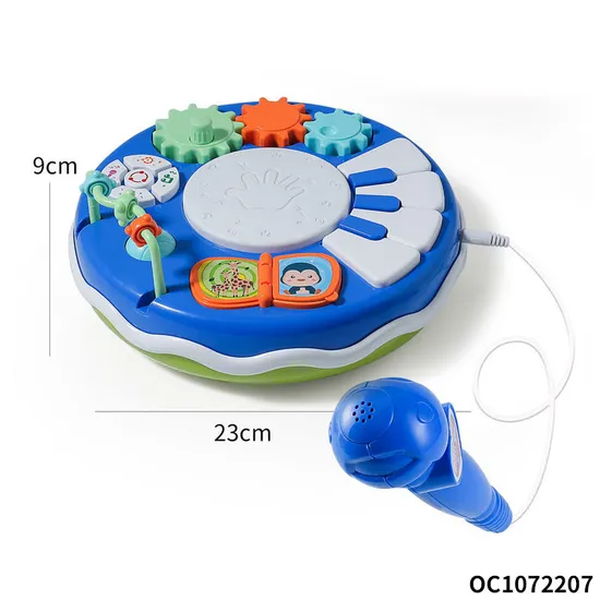 Wholesale Plastic Sensory Interactive Montessori Baby Musical Instrument Electronic Hand Drum Toys