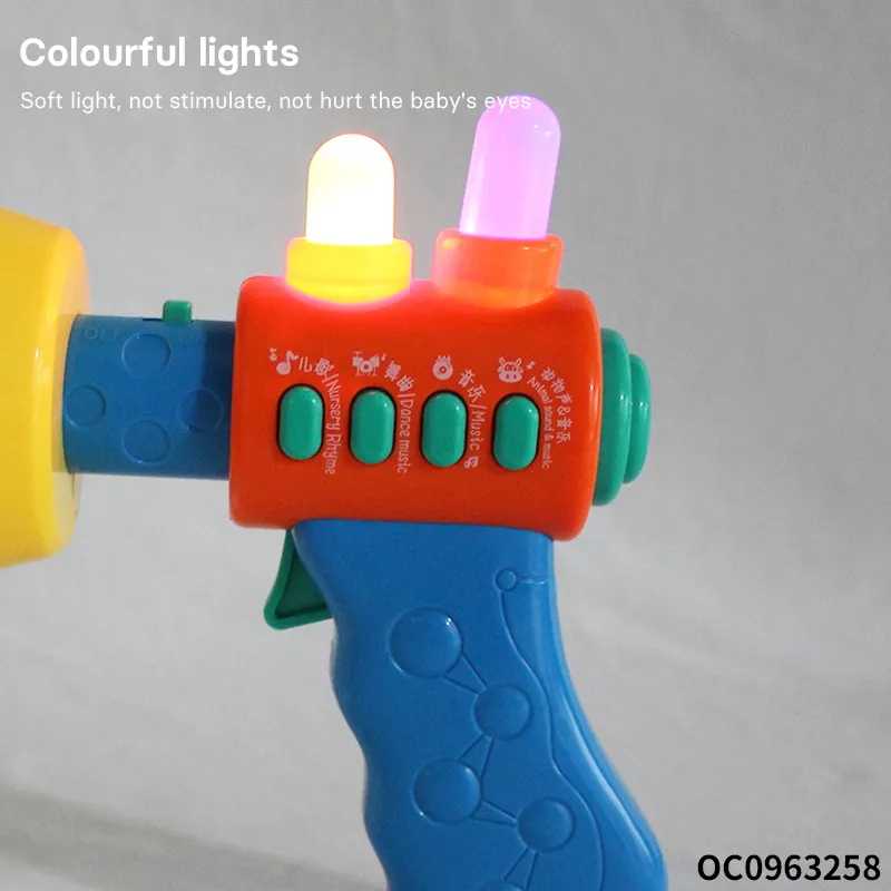 Wholesale Intellectual Toy Lights and Sound Plastic Trumpet Electronic Horn for Kids