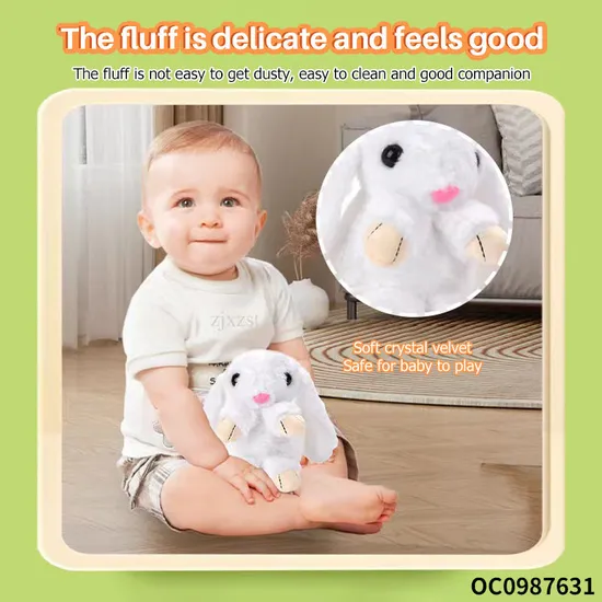 Wholesale Plush Dancing and Singing Electronic Talking Custom Long Ear Rabbit Stuffed Baby Plush Toy