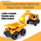Wholesale 1: 14 Scale Miniature Friction Kids Construction Model Excavator Toy Truck with Light and Sound