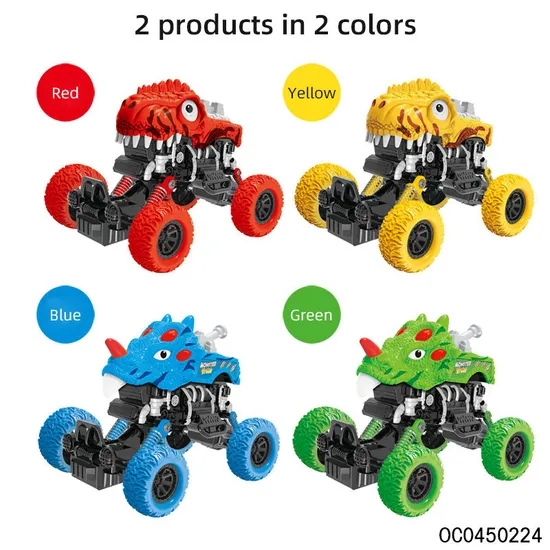 Wholesale Small Dinosaur Pull Back Plastic Car Model Plastic Toy Cars for Kids