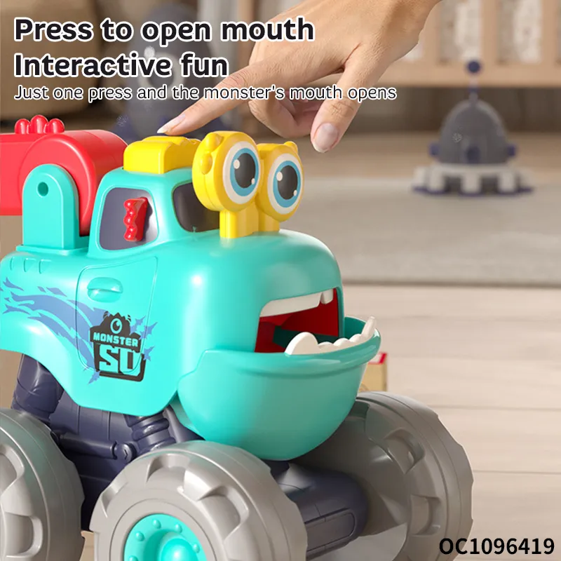 Wholesale Construction Vehicles Engineering Truck Model Push and Go Small Pull Back Toys Car
